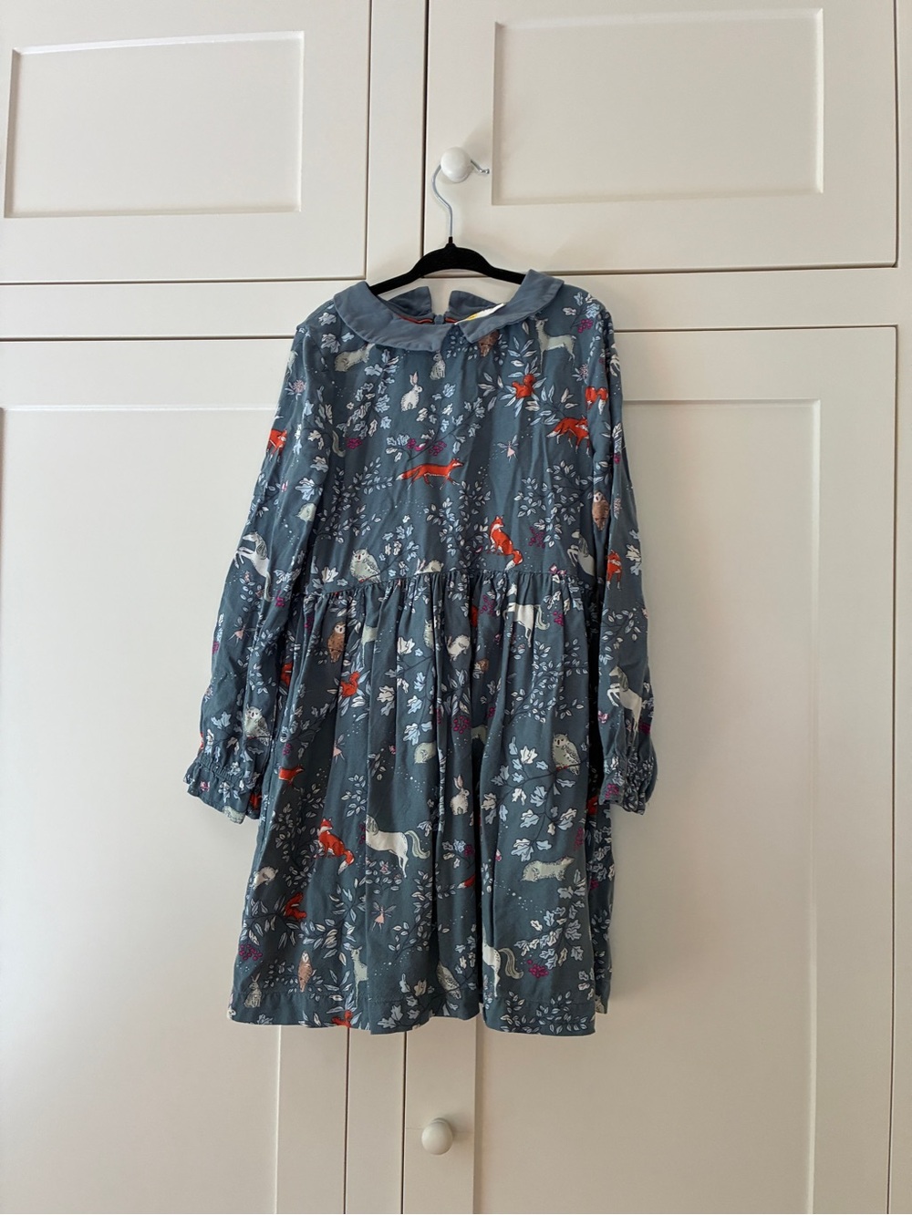 Mini Boden blue woodland dress